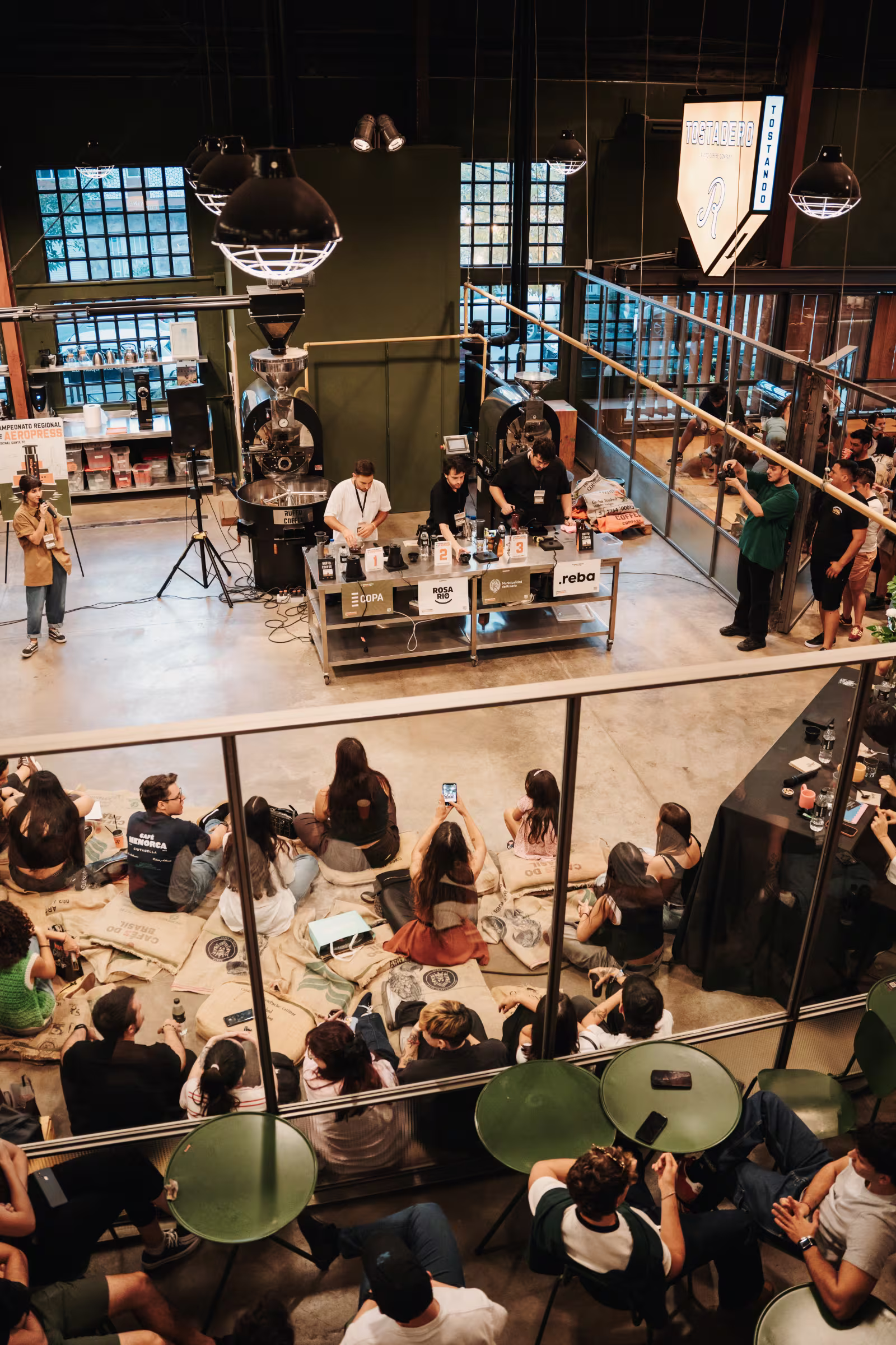 Image of the AeroPress regional competition at Ruffo Coffee
